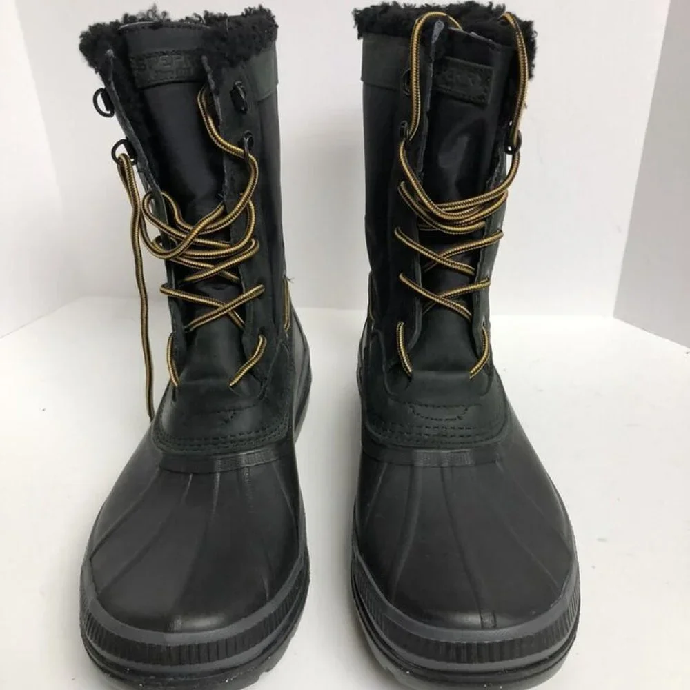 Sperry Mens Ice Bay Tall Boot Black Size 12 M